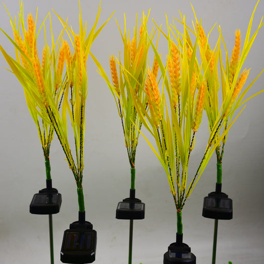 Lámpara Solar Decorativa para Jardín - Diseño de Espiga de Trigo - Image 7