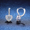 S925 Sterling Plateado Moissanite Earrings High-grade European And American Estilo 5mm High Carbon Stone 925 Plateado