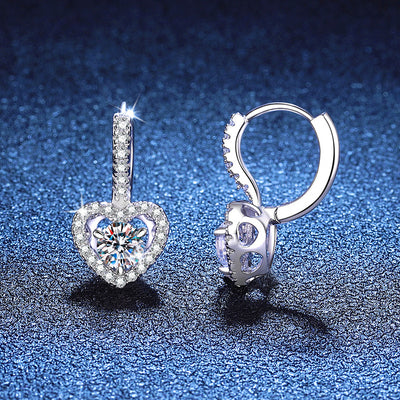 Aretes de Plata Esterlina 925 con Moissanita - Estilo Europeo y Americano - Image 2