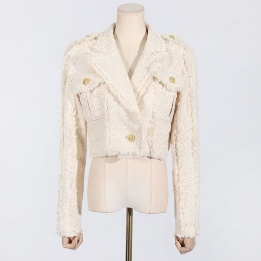 Conjunto de Falda y Chaqueta Corta con Flecos - Image 9