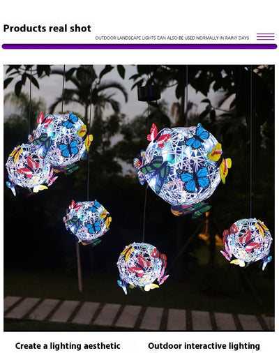 Lámpara Solar Colgante Decorativa con Mariposas Iluminadas - Image 13