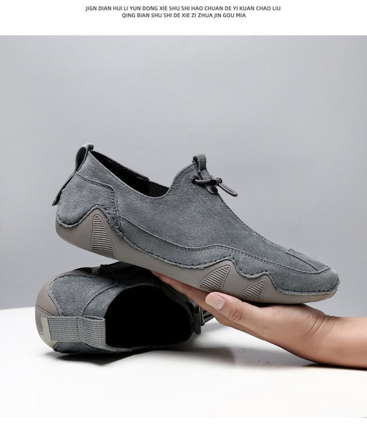 Zapatos Casuales de Cuero para Hombre - Transpirables y sin Cordones - Image 11
