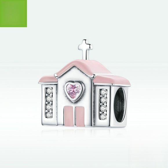 Abalorio de Plata 925 con Cruz para Pulseras y Accesorios de Boda