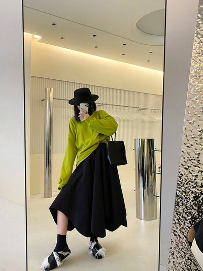 Falda Slim de Cintura Alta con Diseño Irregular - Image 17