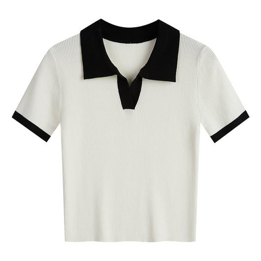Blusa Corta de Manga Corta Estilo Relajado Primavera - Image 11