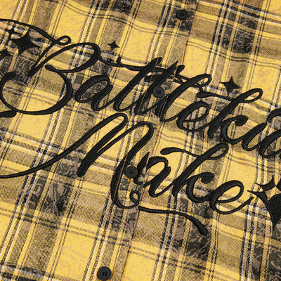 Camisa Suelta a Cuadros de Manga Larga para Hombre - Image 5