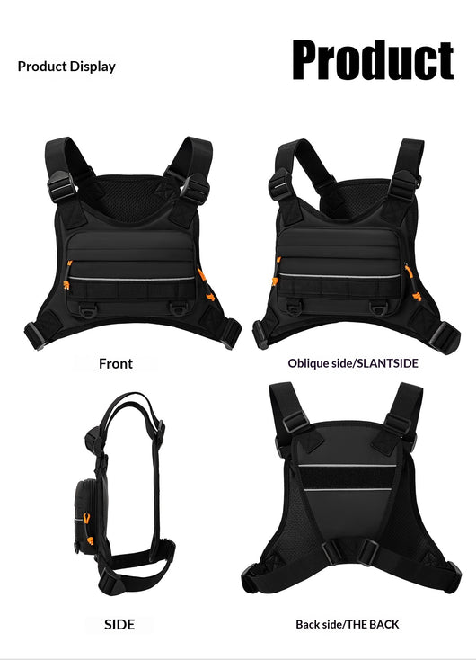 Chaleco Funcional Deportivo con Bolsillos y Mochila Integrada para Viajes - Image 14