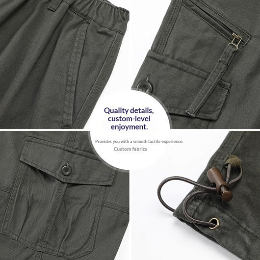 Pantalones Casuales Relajados de Cintura Alta con Aislamiento Térmico para Hombre - Image 5