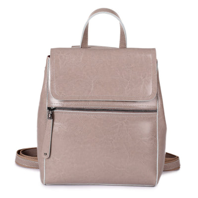 Mochila Vintage de Cuero Encerado para Mujer - Image 7