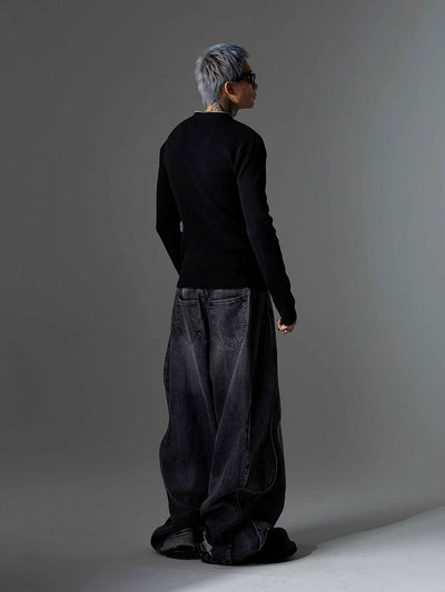 Jeans Rotos con Costuras Irregulares - Estilo Urbano Moderno - Image 21