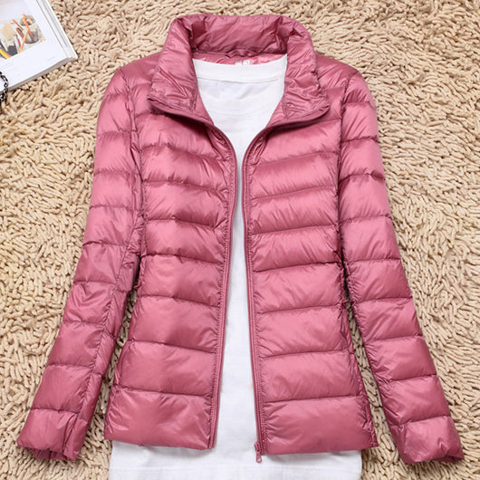 Chaqueta Acolchada Ligera para Mujer con Cuello Alto - Image 15