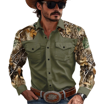 Camisa Vaquera Clásica de Manga Larga para Hombre - Image 15
