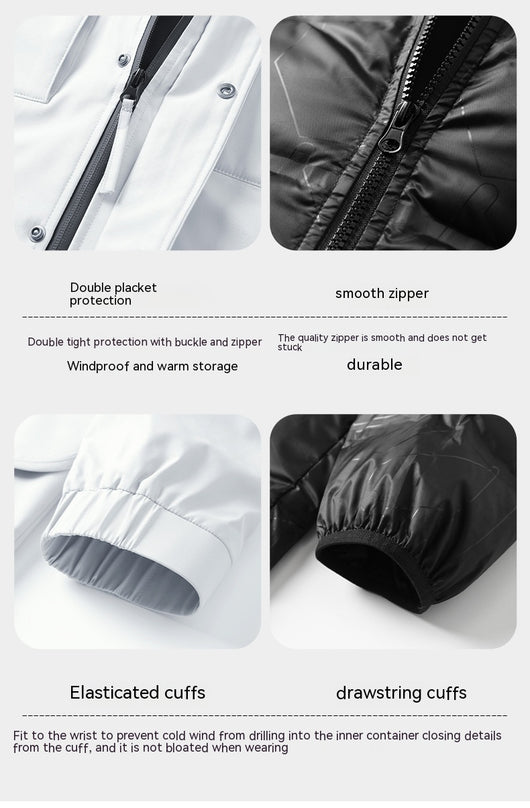 Chaqueta Cortaviento de Trabajo 3 en 1 Desmontable para Exterior - Image 21