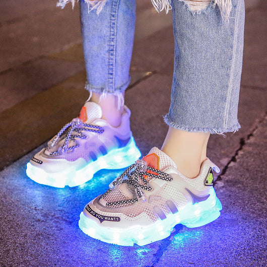 Zapatillas Deportivas con Luz LED para Niñas - Carga USB - Image 7