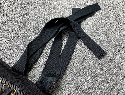 Conjunto de Dos Piezas con Malla Transparente y Pantalón Ajustado con Tirantes - Image 17
