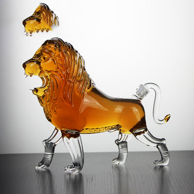 Botella de Vino de Vidrio 750ml Diseño León - Image 7
