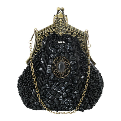 Bolso de Noche Vintage con Cuentas Brillantes - Image 12