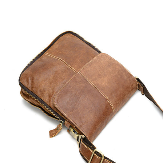 Bolsa Casual de Cuero Genuino para Hombre - Bandolera First Layer - Image 4