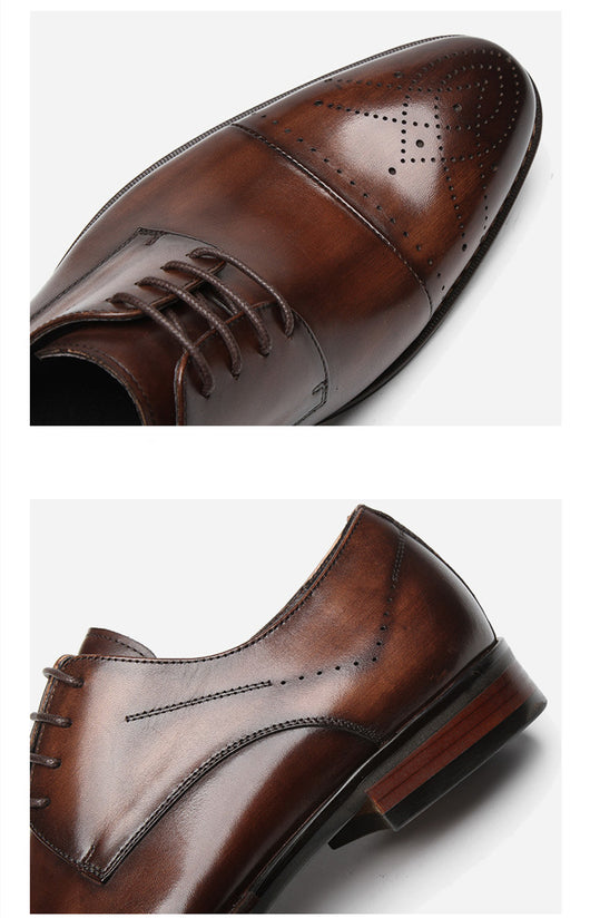 Zapatos de Novio Elegantes con Detalles Tallados en Cuero - Image 7