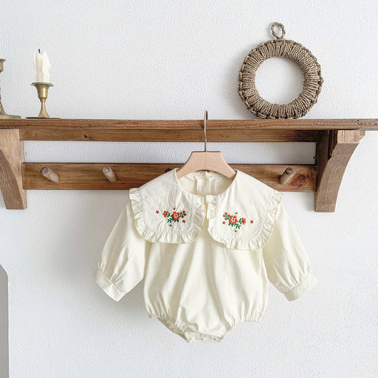 Vestido para Bebé Niña con Solapa y Flores Rotas - Image 9