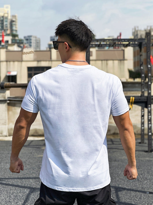 Camiseta Deportiva Suelta de Algodón para Hombre - Image 21