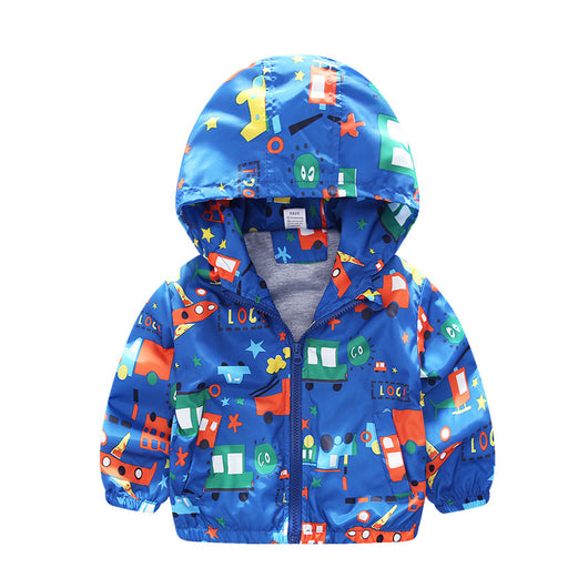 Chaqueta Cortaviento Infantil con Estampado de Aviones - Image 3