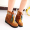 Botas Cortas Estilo Nacional para Mujer con Suela Reforzada