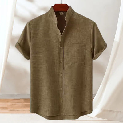 Camisa Casual Hombre Básica con Bolsillo