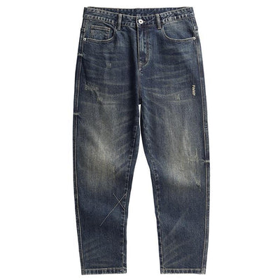 Jeans Retro Holgados de Talle Alto para Hombre Talla Grande - Image 10