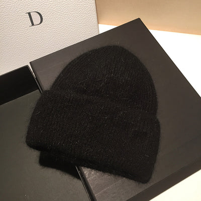 Gorro Tejido de Conejo y Lana para Mujer - Calidez y Estilo - Image 3