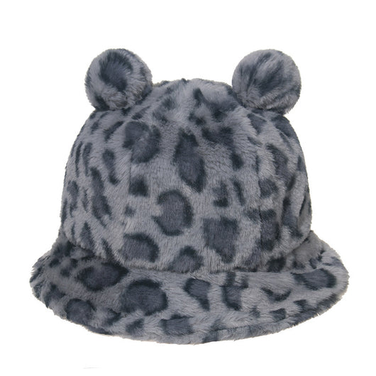 Gorro Pescador con Orejas de Oso y Estampado de Leopardo - Image 11