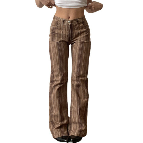 Jeans Degradado Retro Estilo Hot Girl para Mujer