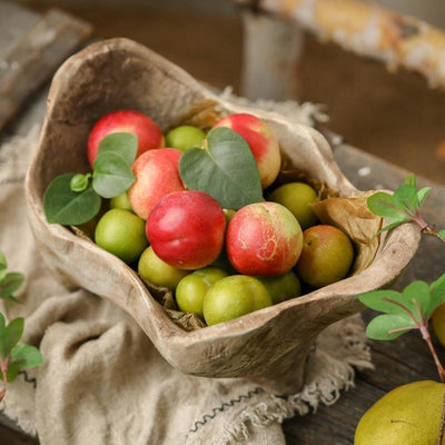 Bandeja de Madera Maciza con Patas - Diseño Irregular para Pan y Frutas - Image 17