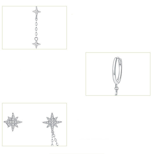 Aretes Estrella Brillante con Circonitas - Diseño Elegante para Mujer - Image 9