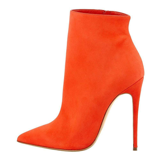 Botas Cortas Stiletto de Punta Afilada - Estilo Europeo y Americano - Image 3
