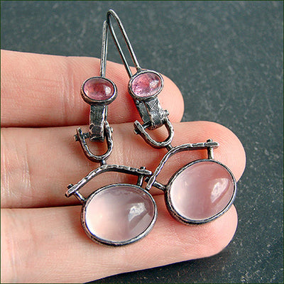Aretes de Calcedonia y Amatista - Image 10