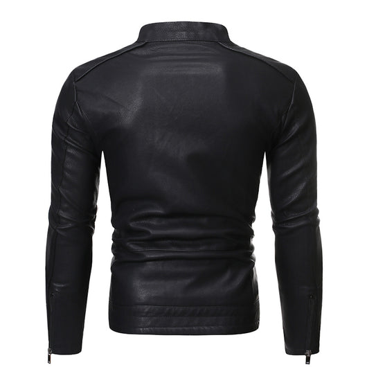Chaqueta de Cuero para Motociclista Estilo Europeo y Americano - Image 2