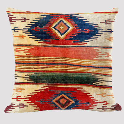 Almohada Reversible Étnica de Lino Bohemio Doble Cara - Image 5