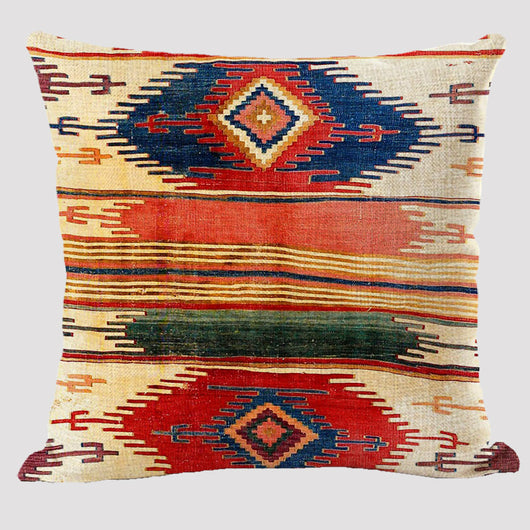 Almohada Reversible Étnica de Lino Bohemio Doble Cara - Image 5