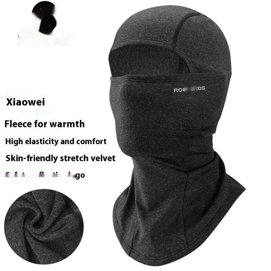 Light pink balaclava made from spandex/Lycra, designed for warmth and wind protection during winter outdoor activities. - Image 8