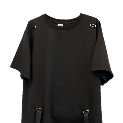 Camiseta Básica Hombre Cuello Redondo con Corbata Integrada - Image 5