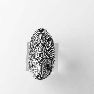 Anillo de Plata Esterlina con Patrón Maorí para Dedo Índice - Image 4