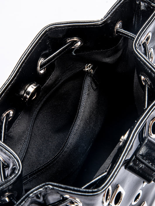 Bolso Bandolera Bucket con Remaches en Ante - Image 14