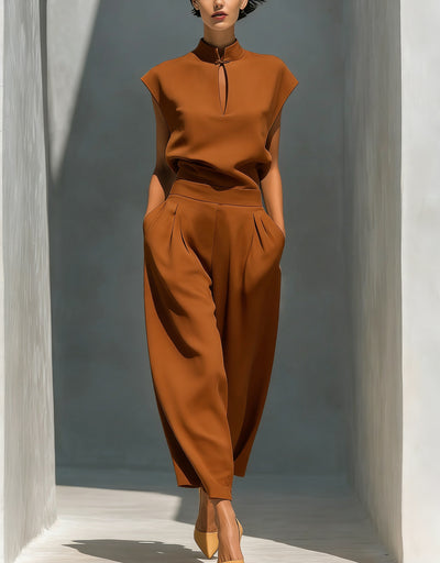 Conjunto de Pijama Satinado Estilo Chino para Mujer - Image 15