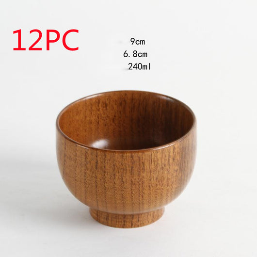 Cuenco de Madera de Azufaifa Estilo Japonés Natural - Image 27
