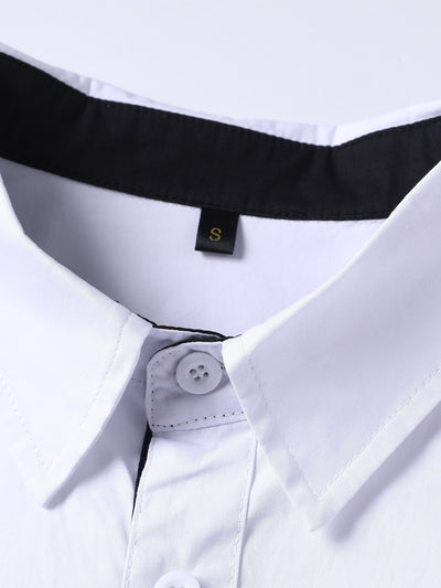Camisa Manga Larga Bicolor Casual para Adolescentes - Image 3
