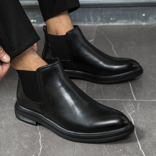 Zapatos de Cuero Puntiagudos Altos para Hombre - Image 8