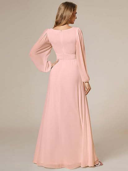 Vestido de Noche Largo en Gasa Elegante para Mujer - Image 27