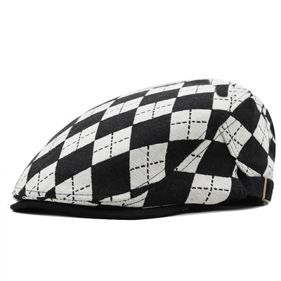 Gorra Plaid Retro Estilo Británico - Boina Pintor Casual - Image 8