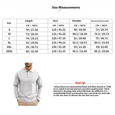 Polo Casual de Cuello Clásico para Hombre - Diseño Versátil Primavera Otoño - Image 12